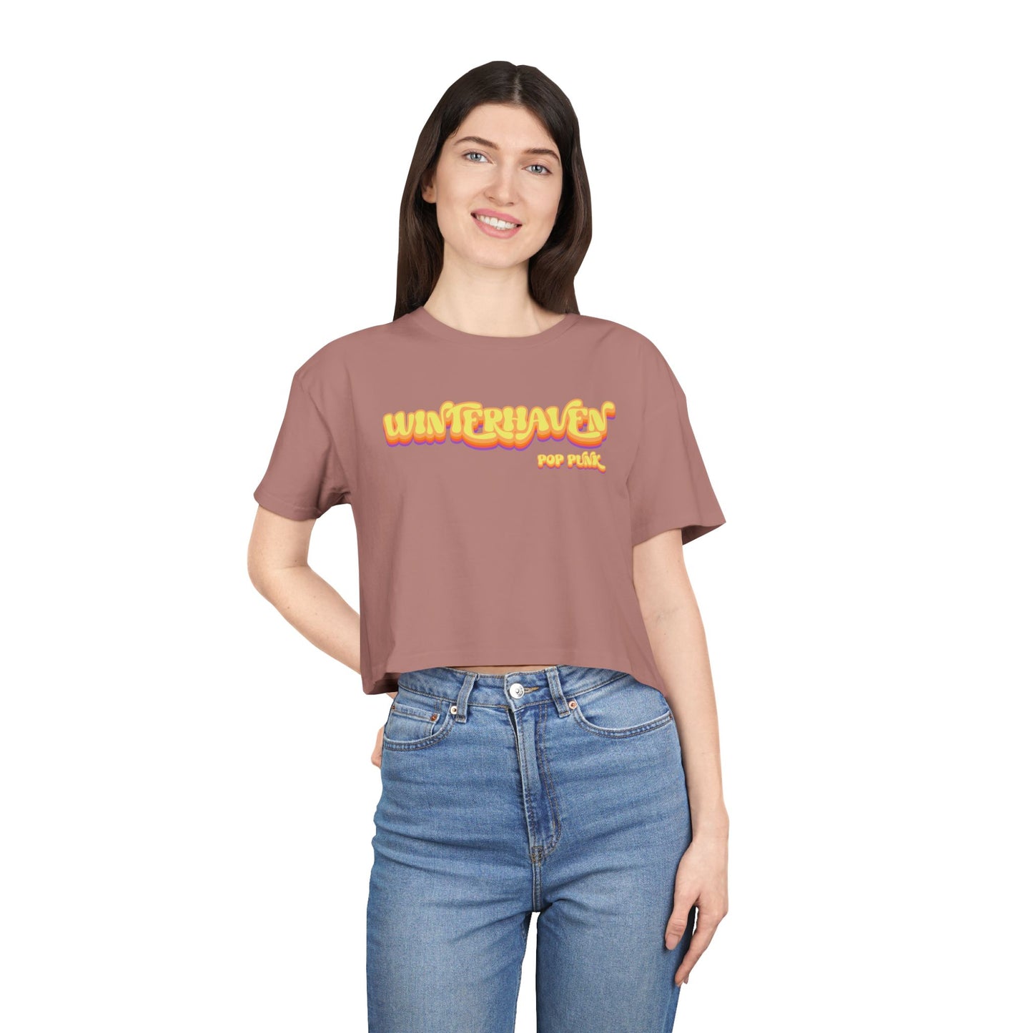 WinterHaven Retro Women's Crop Tee (Multiple Colors)