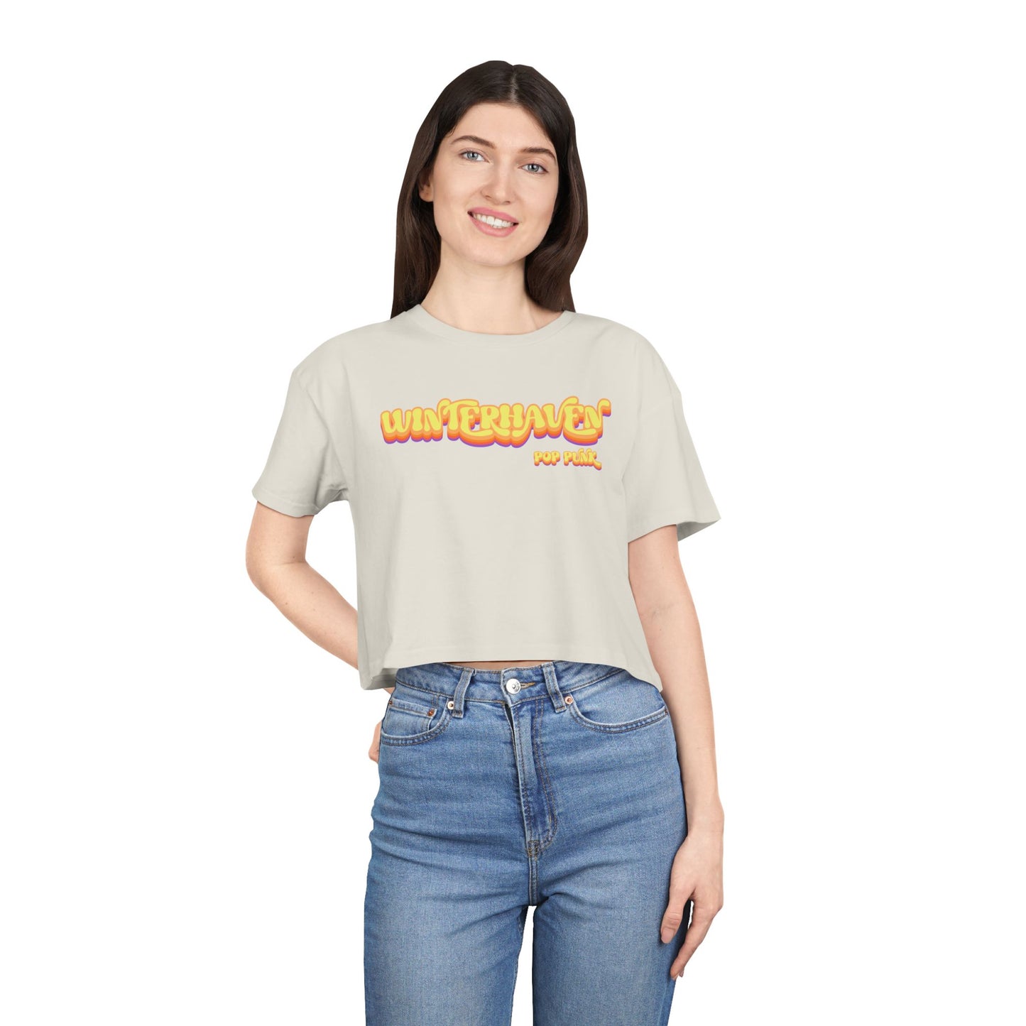 WinterHaven Retro Women's Crop Tee (Multiple Colors)