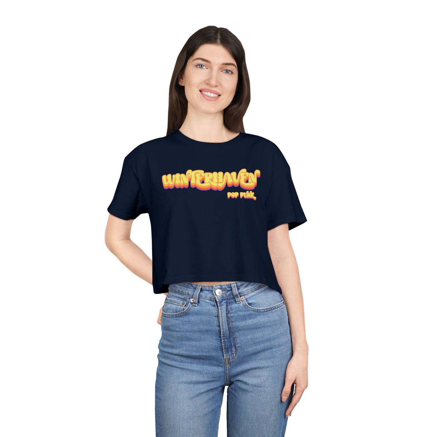 WinterHaven Retro Women's Crop Tee (Multiple Colors)