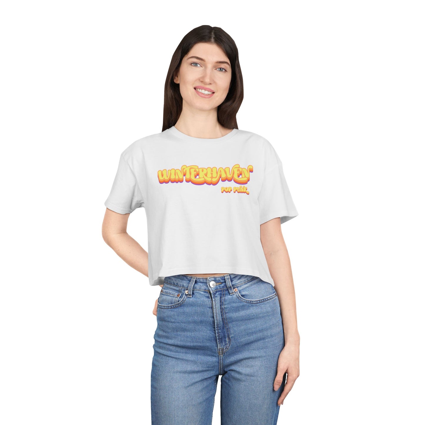 WinterHaven Retro Women's Crop Tee (Multiple Colors)