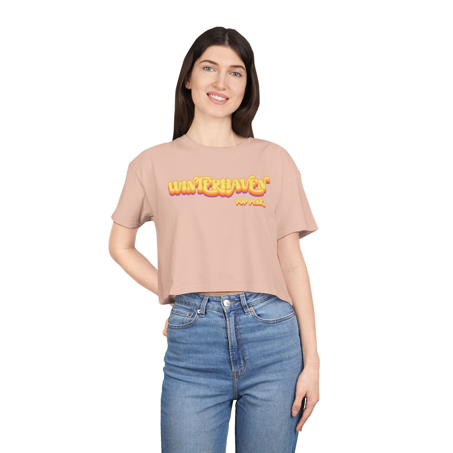 WinterHaven Retro Women's Crop Tee (Multiple Colors)
