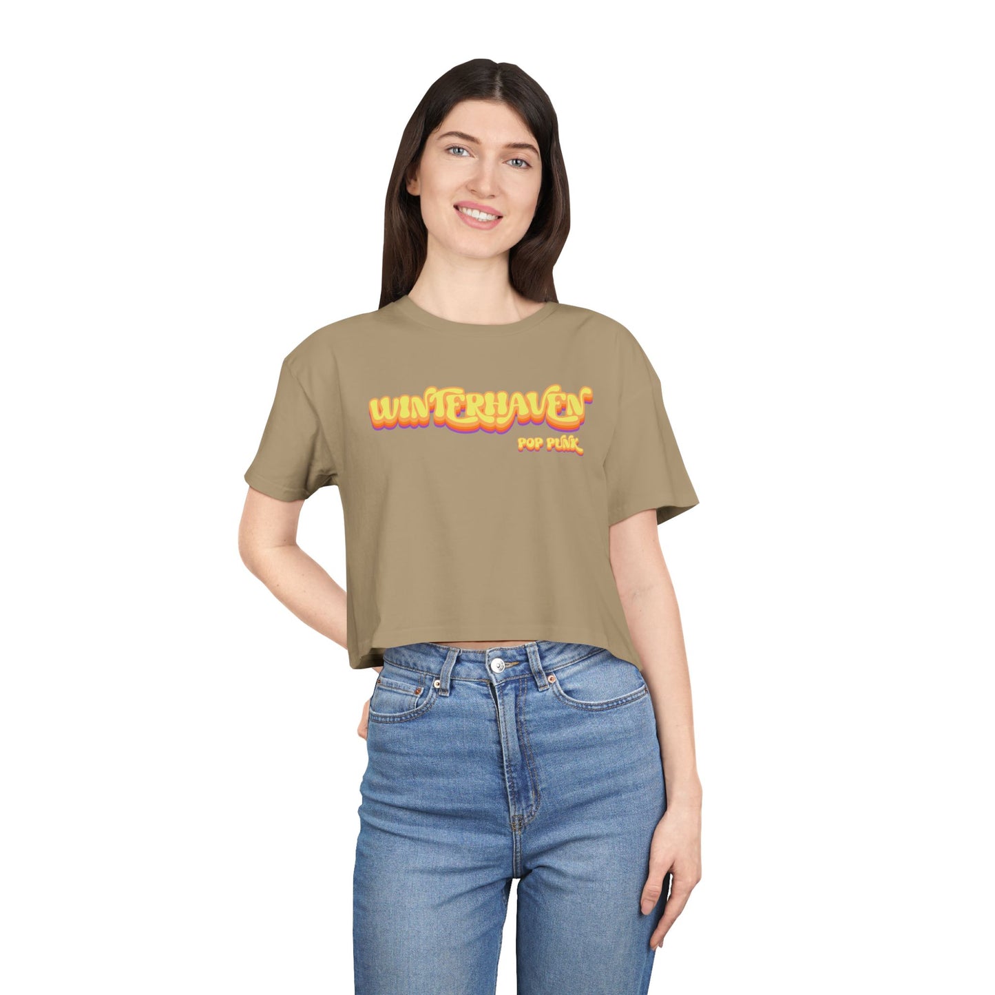 WinterHaven Retro Women's Crop Tee (Multiple Colors)