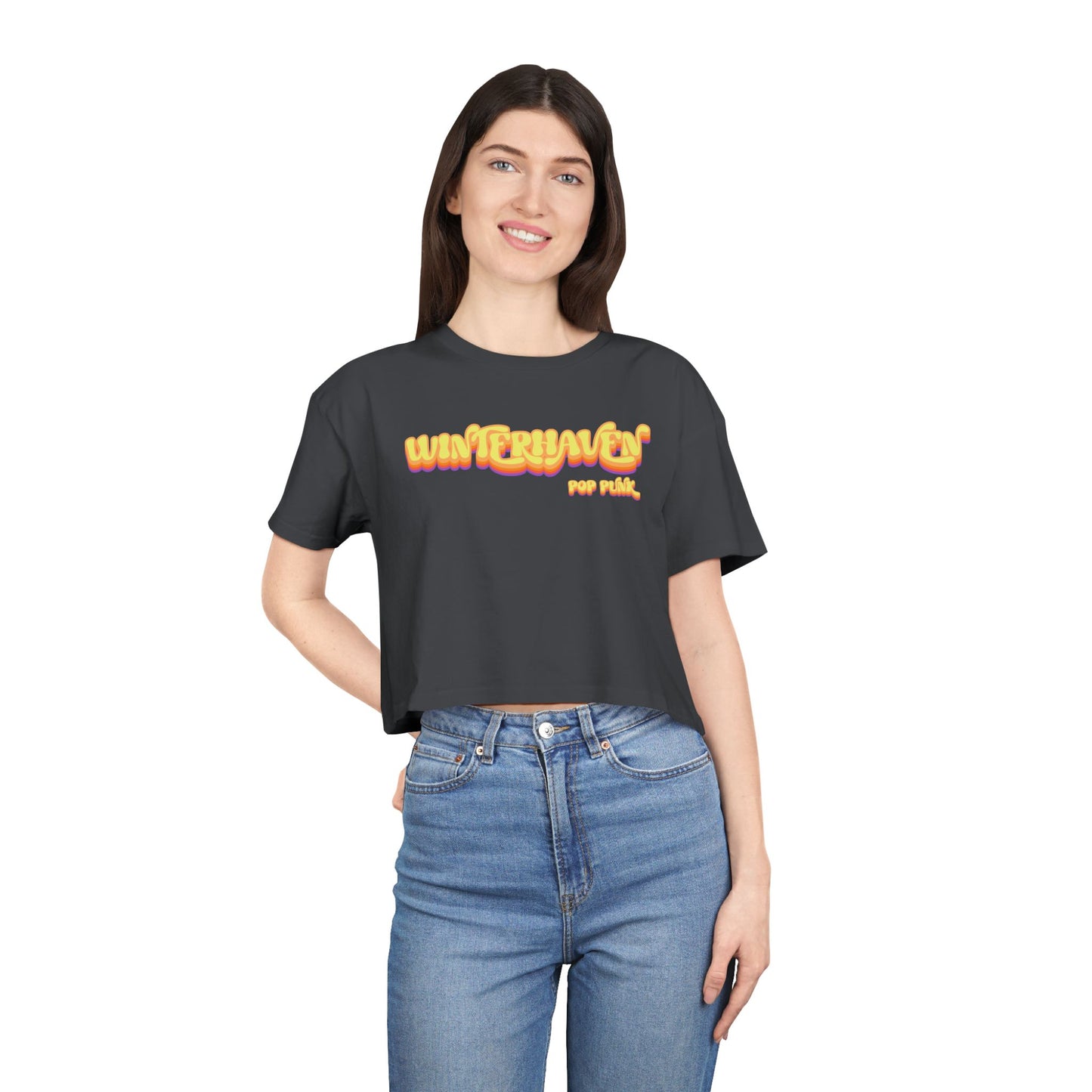 WinterHaven Retro Women's Crop Tee (Multiple Colors)