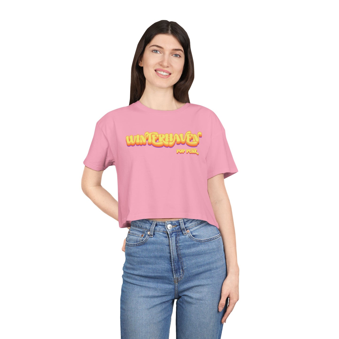 WinterHaven Retro Women's Crop Tee (Multiple Colors)