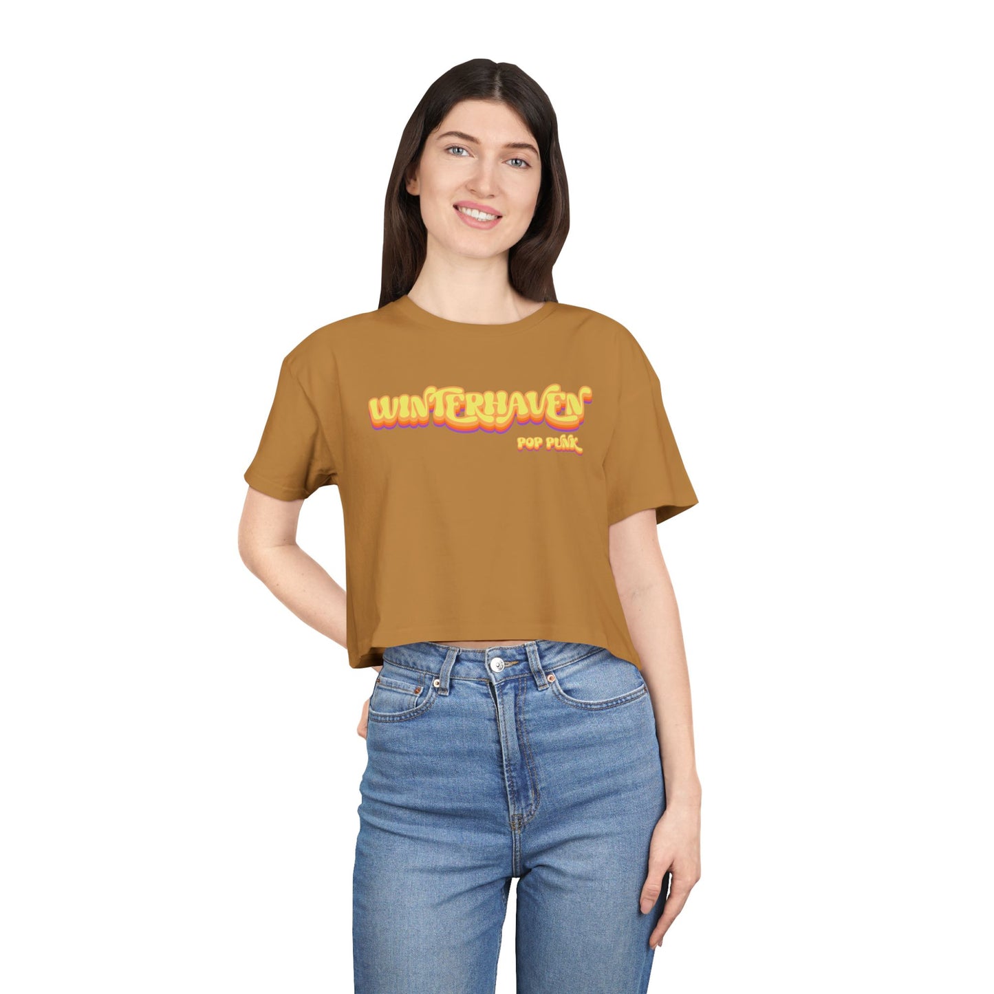 WinterHaven Retro Women's Crop Tee (Multiple Colors)