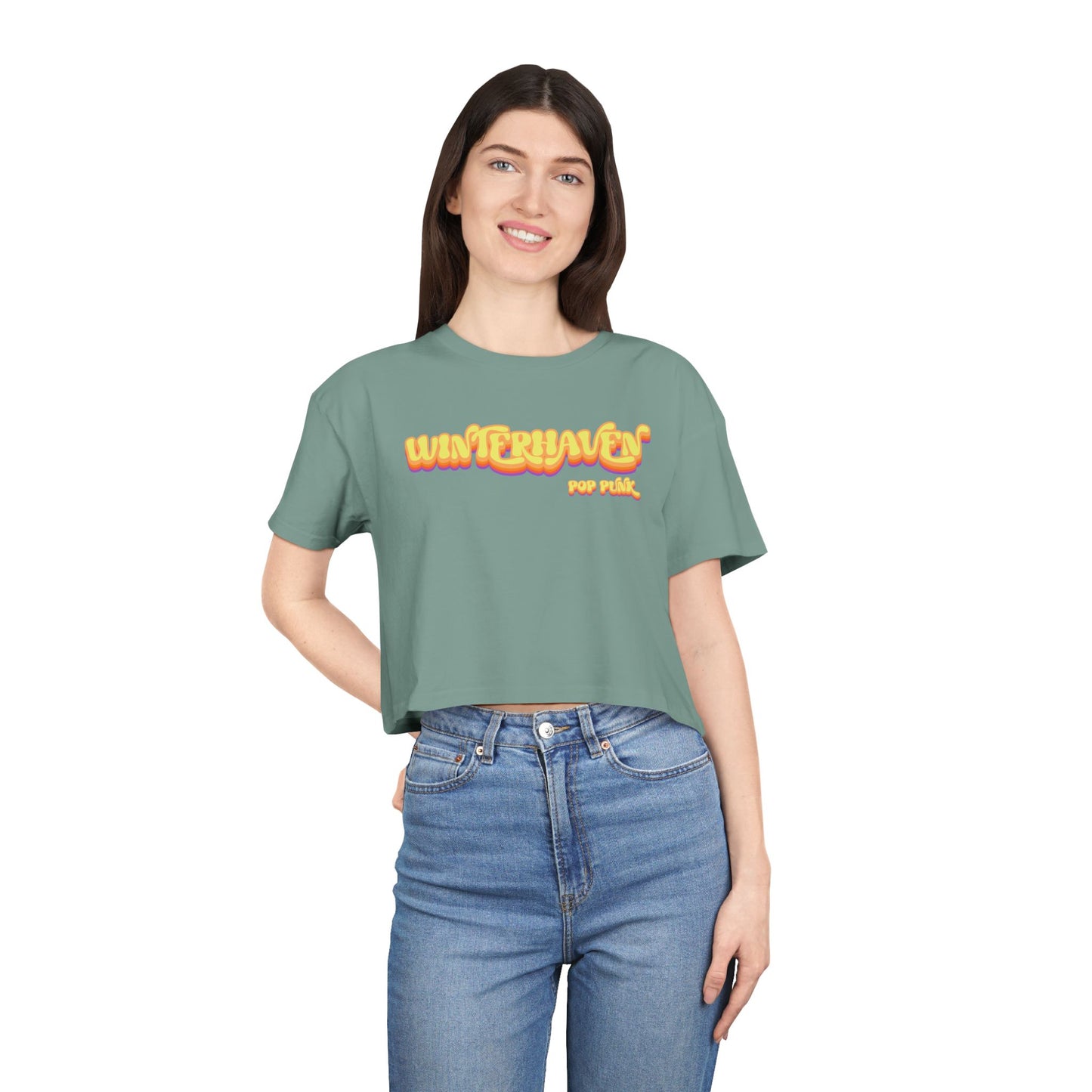 WinterHaven Retro Women's Crop Tee (Multiple Colors)